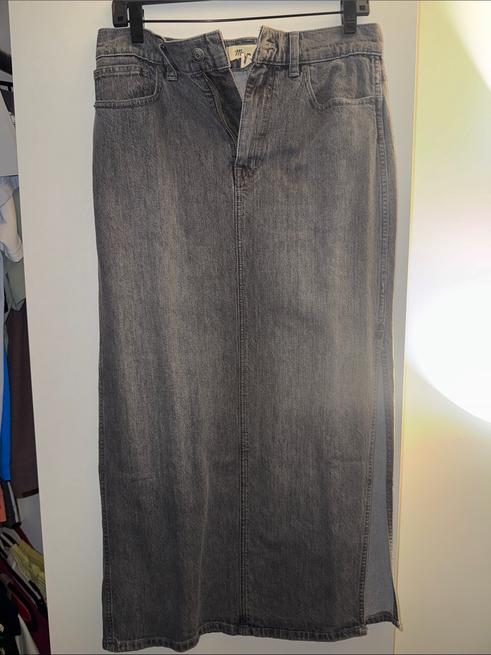 Madewell Men's Grey Denim Bootcut Jeans